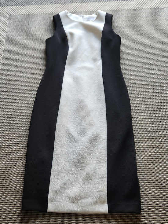 Calvin Klein Dresses & Skirts - Calvin Klein Women's Size 6 Colorblock Sheath Dress Black White Workwear Career